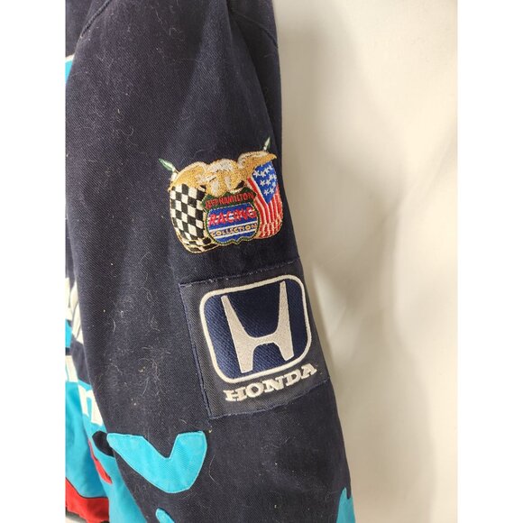 1990 Jeff Hamilton Nascar Racing Collection Jacket Valvoline Cummins Honda XxL - Picture 7 of 9